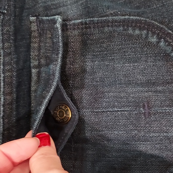 Like New! Old Navy Dark Blue Wash Demin with Front and Back Pockets Size 8 - Picture 6 of 10